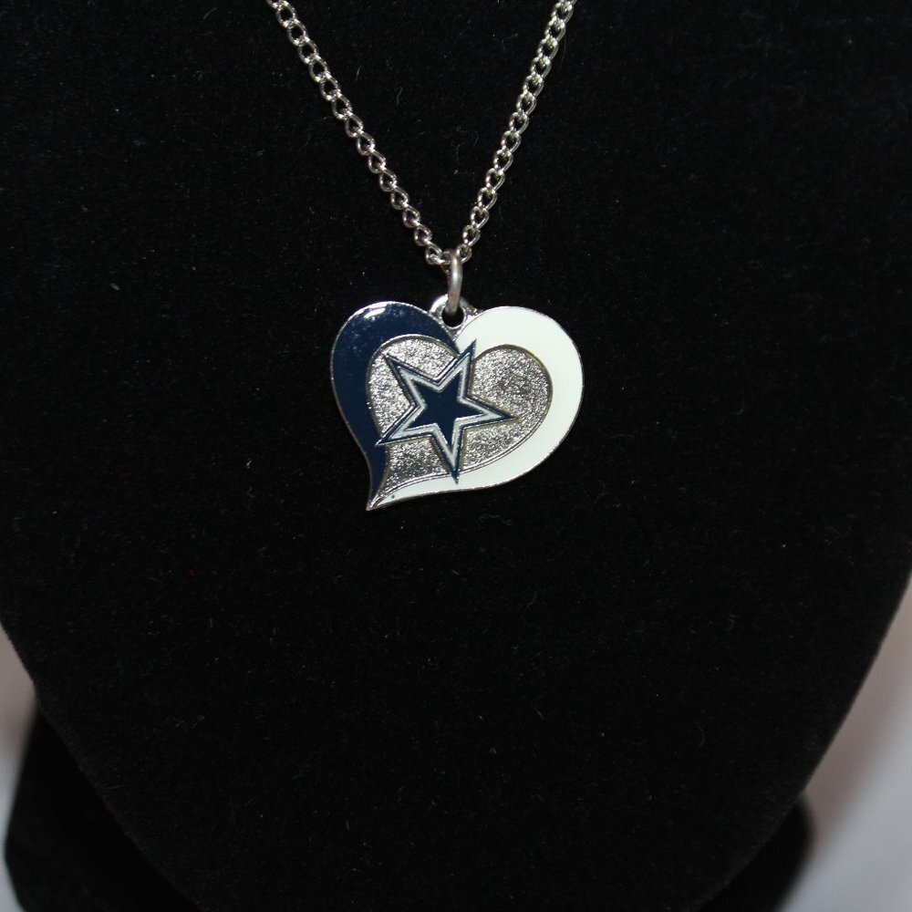 Dallas Cowboy Necklace and Earring Set - Picture 3 of 9